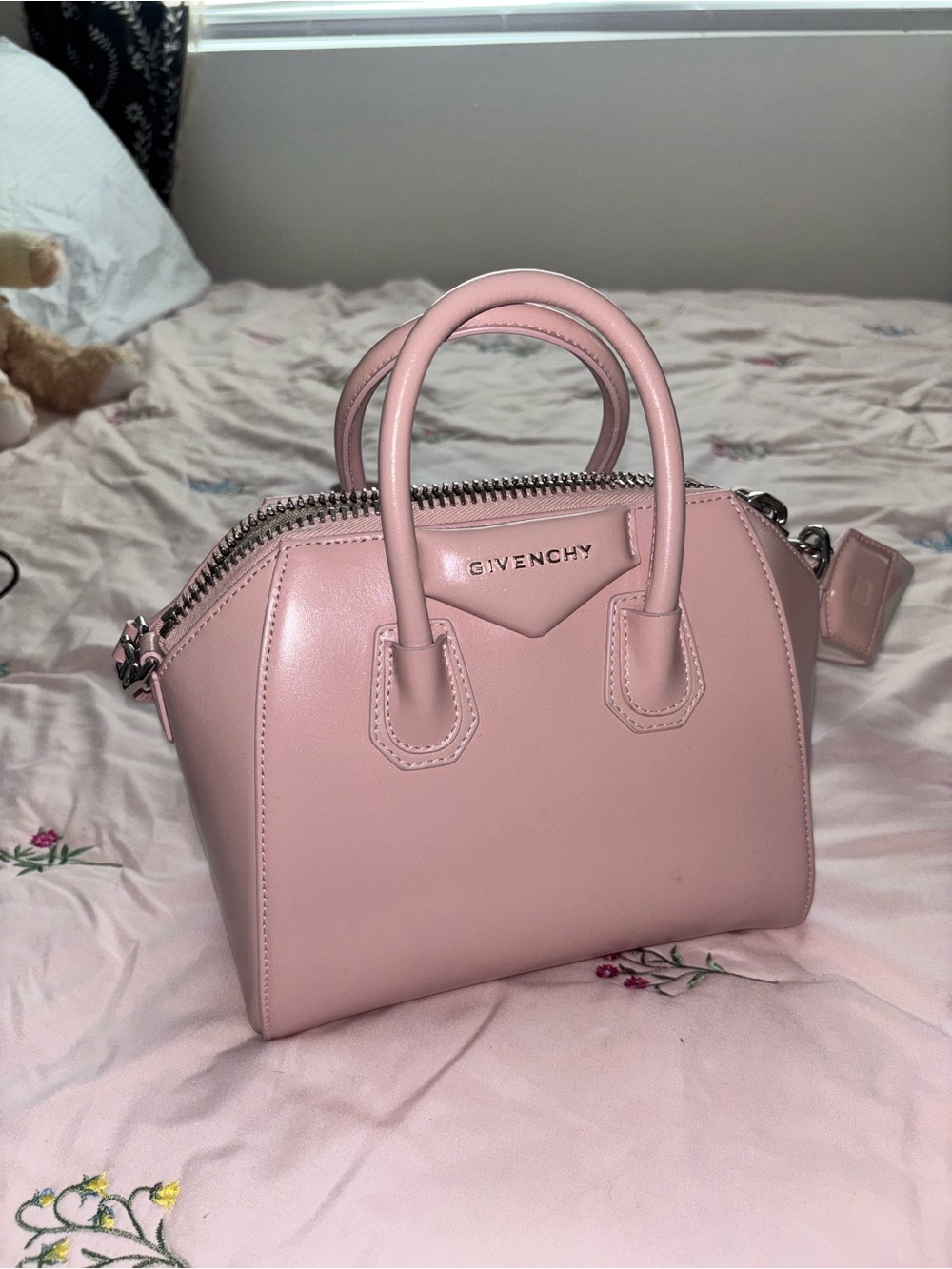 Givenchy Pink Mini Antigona Satchel